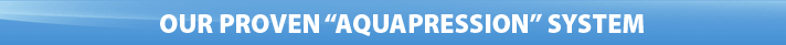Pressure washing with Aqua pressure system